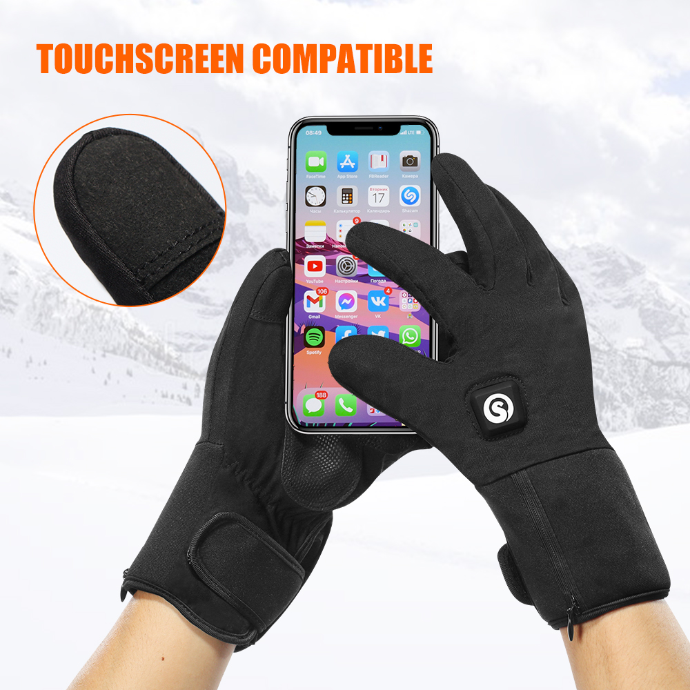 배터리가 있는 전기 온열 장갑, 손 따뜻한 난방 장갑, - Touch Screen Gloves 리뷰 및 가격