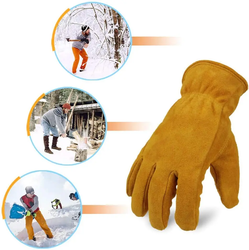 겨울 절연 눈 내한성 가죽 장갑, 두꺼운 열 모조 양털 - Snow Glove Insulated 리뷰 및 가격