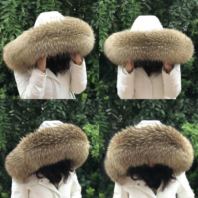 여성용 천연 너구리 모피 칼라, 여성 코트, 후드 모피 - Shawl Wrap Winter 리뷰 및 가격