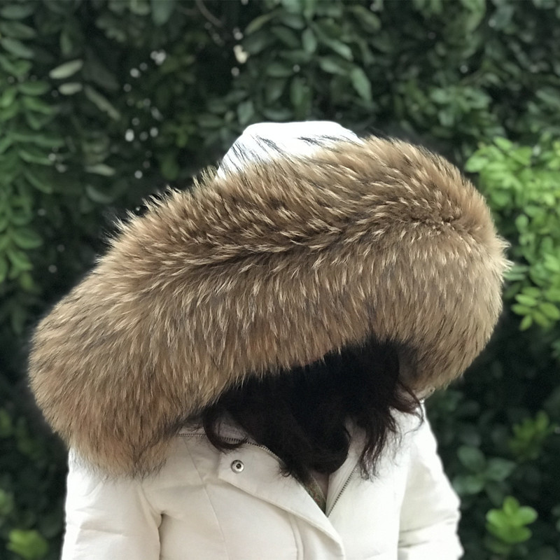 여성용 천연 너구리 모피 칼라, 여성 코트, 후드 모피 - Shawl Wrap Winter 리뷰 및 가격