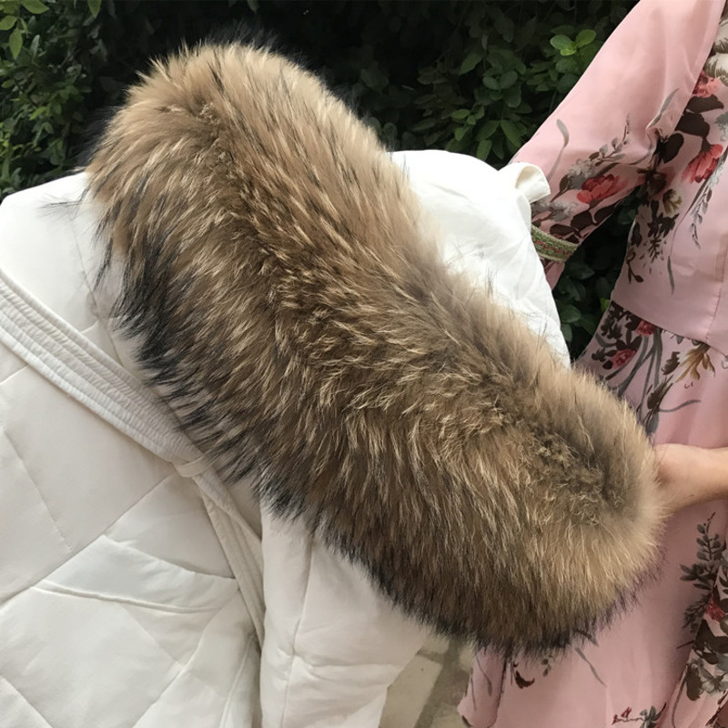 여성용 천연 너구리 모피 칼라, 여성 코트, 후드 모피 - Shawl Wrap Winter 리뷰 및 가격