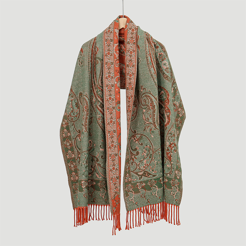 2024 패션 민족 스타일 여성 페이즐리 자카드 스카프 - Cashmere Pashmina Wrap 리뷰 및 가격