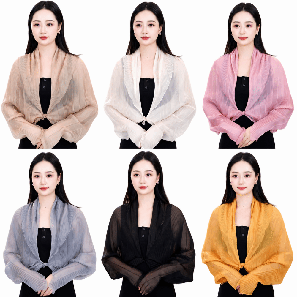 솔리드 컬러 자외선 차단 탑 라운드 넥 얇은 원단 자외 - Shawl Wrap Winter 리뷰 및 가격