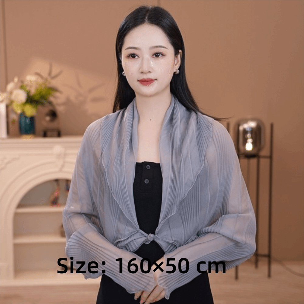 솔리드 컬러 자외선 차단 탑 라운드 넥 얇은 원단 자외 - Shawl Wrap Winter 리뷰 및 가격