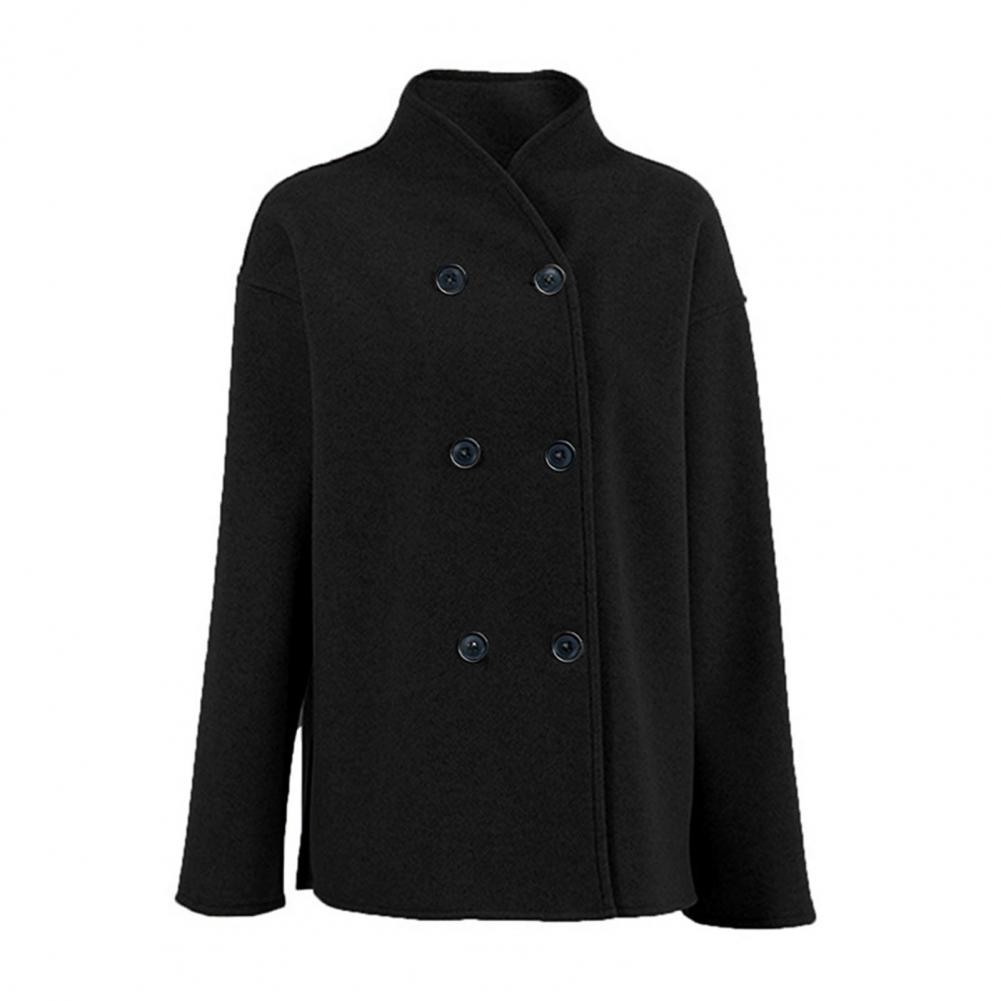 여성용 겨울 크롭 울 코트 더블 브레스티드 드레시 재킷 - Wool Coat Peacoat 리뷰 및 가격