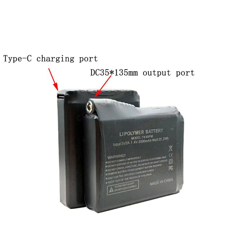 7.4V 3000mAh 발열 장갑 배터리 (발열 조끼, - Heated Vest Battery 리뷰 및 가격