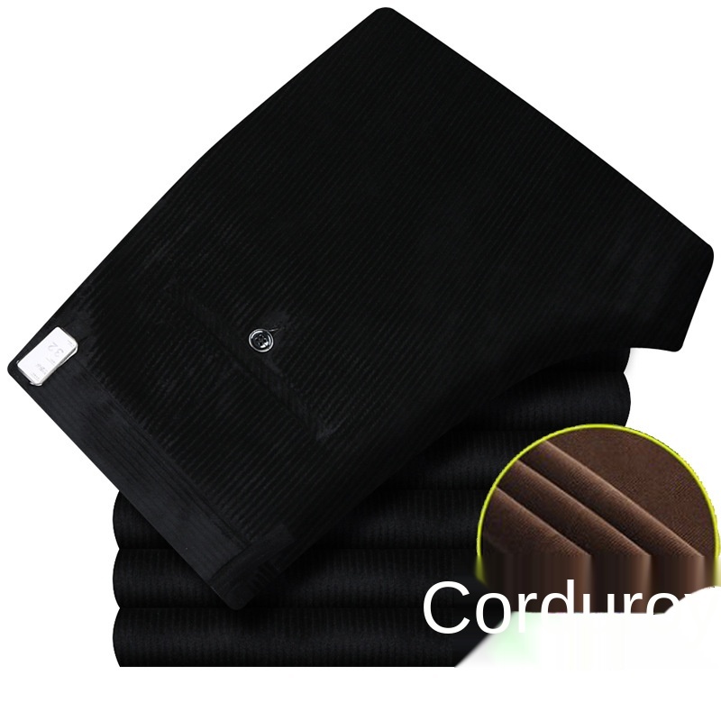 남성용 더블 플리츠 코듀로이 바지, 블랙 브라운 두꺼운 - Corduroy Pant Warm 리뷰 및 가격