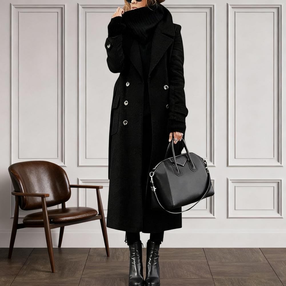 여성 코트 여성용 더블 브레스티드 트렌치 코트 벨트 포 - Wool Coat Peacoat 리뷰 및 가격