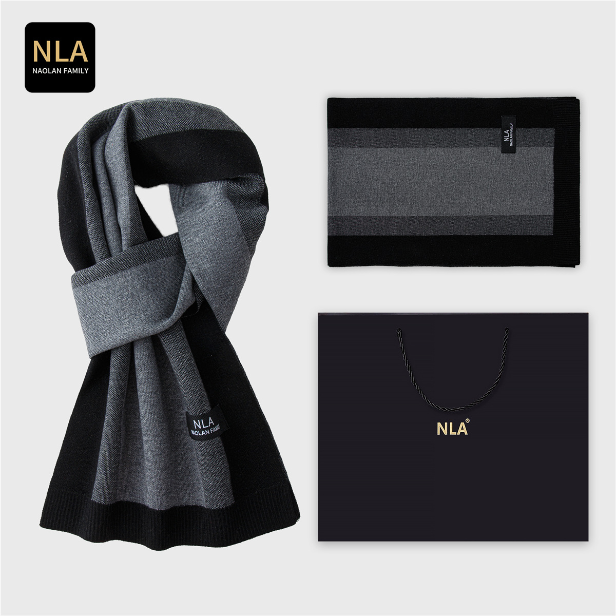 선물 상자 니트 남성용 울 스카프 상업 스타일 남성 생 - Wool Scarf Men 리뷰 및 가격