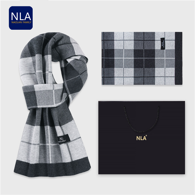 선물 상자 니트 남성용 울 스카프 상업 스타일 남성 생 - Wool Scarf Men 리뷰 및 가격