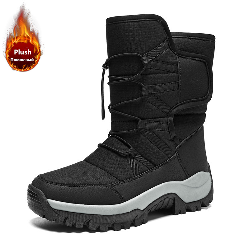 남성용 따뜻한 플러시 커플 스노우 부츠 아웃도어 미끄럼 - Waterproof Winter Boot 리뷰 및 가격