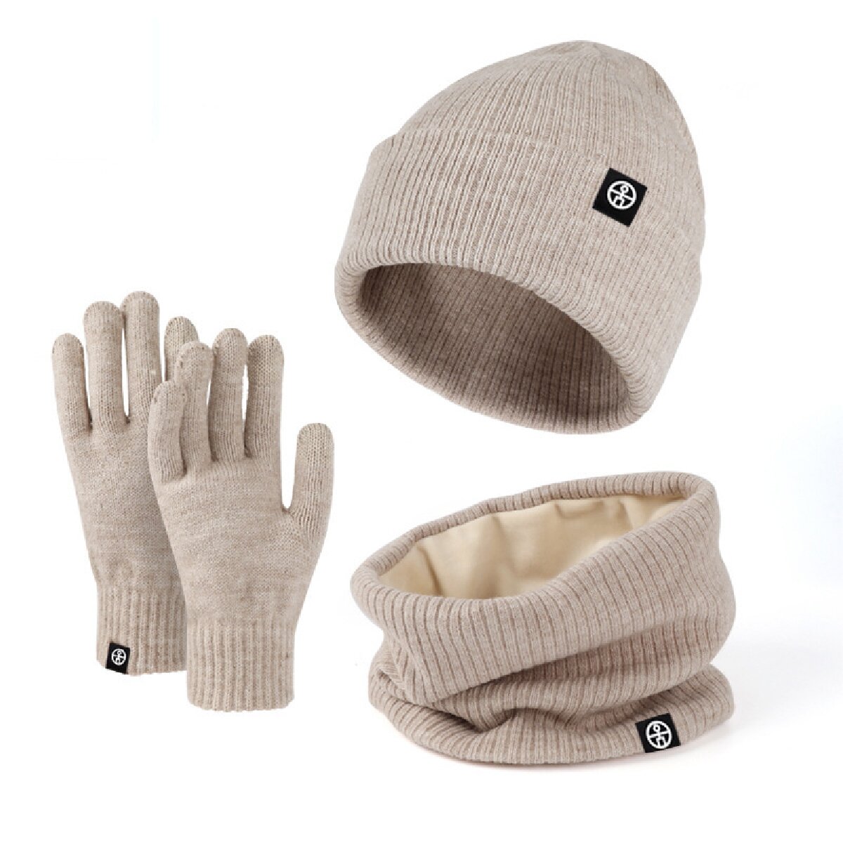 3pcs 겨울 비니 모자 장갑 스너드 스카프 세트 해골 - Wool Scarf Men 리뷰 및 가격