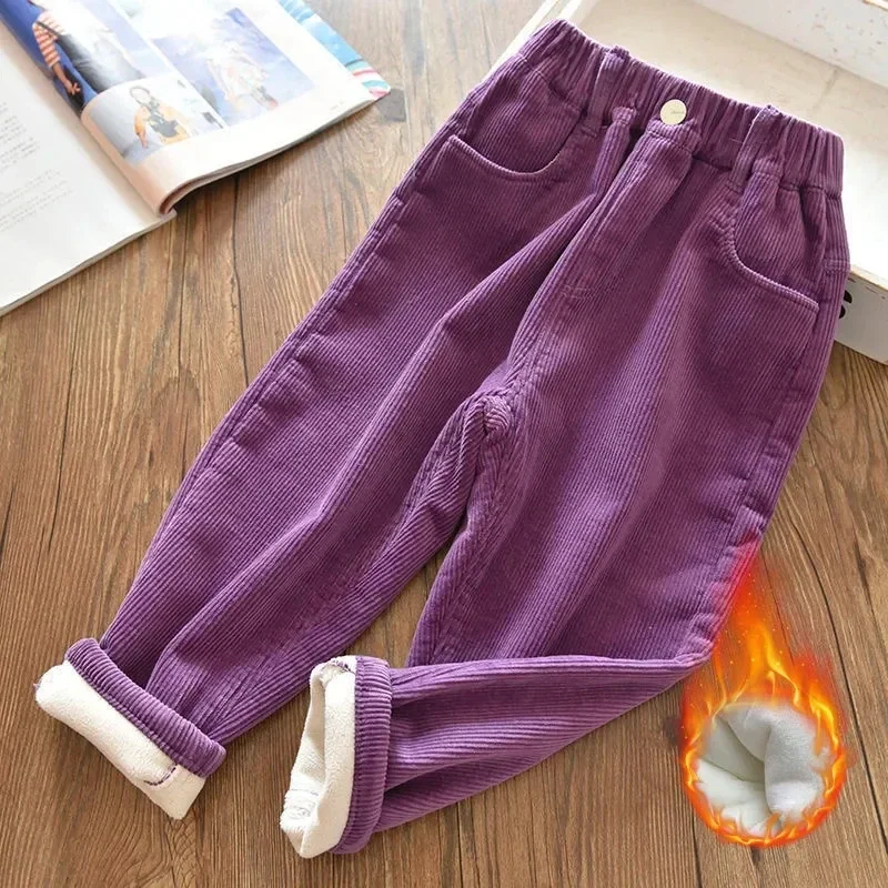 여아 코듀로이 바지 겨울 따뜻한 양털 안감 두꺼운 바지 - Corduroy Pant Warm 리뷰 및 가격