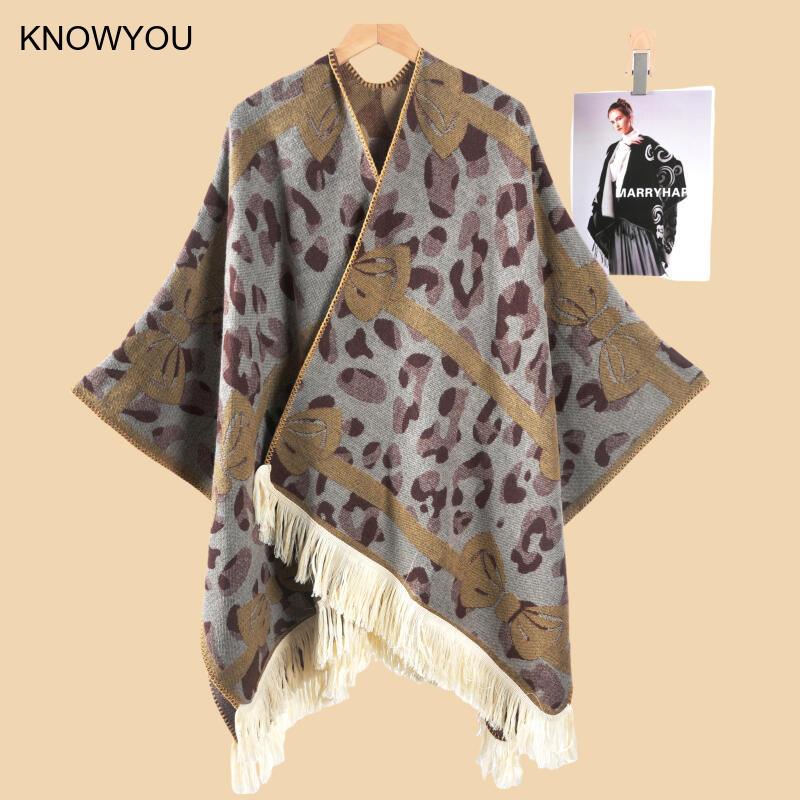 2025 가을 신상 스카프 따뜻한 숄 및 랩 레오파드  - Cashmere Pashmina Wrap 리뷰 및 가격