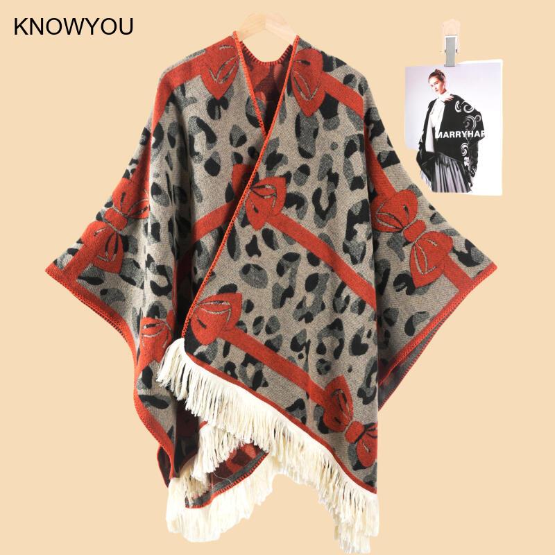 2025 가을 신상 스카프 따뜻한 숄 및 랩 레오파드  - Cashmere Pashmina Wrap 리뷰 및 가격