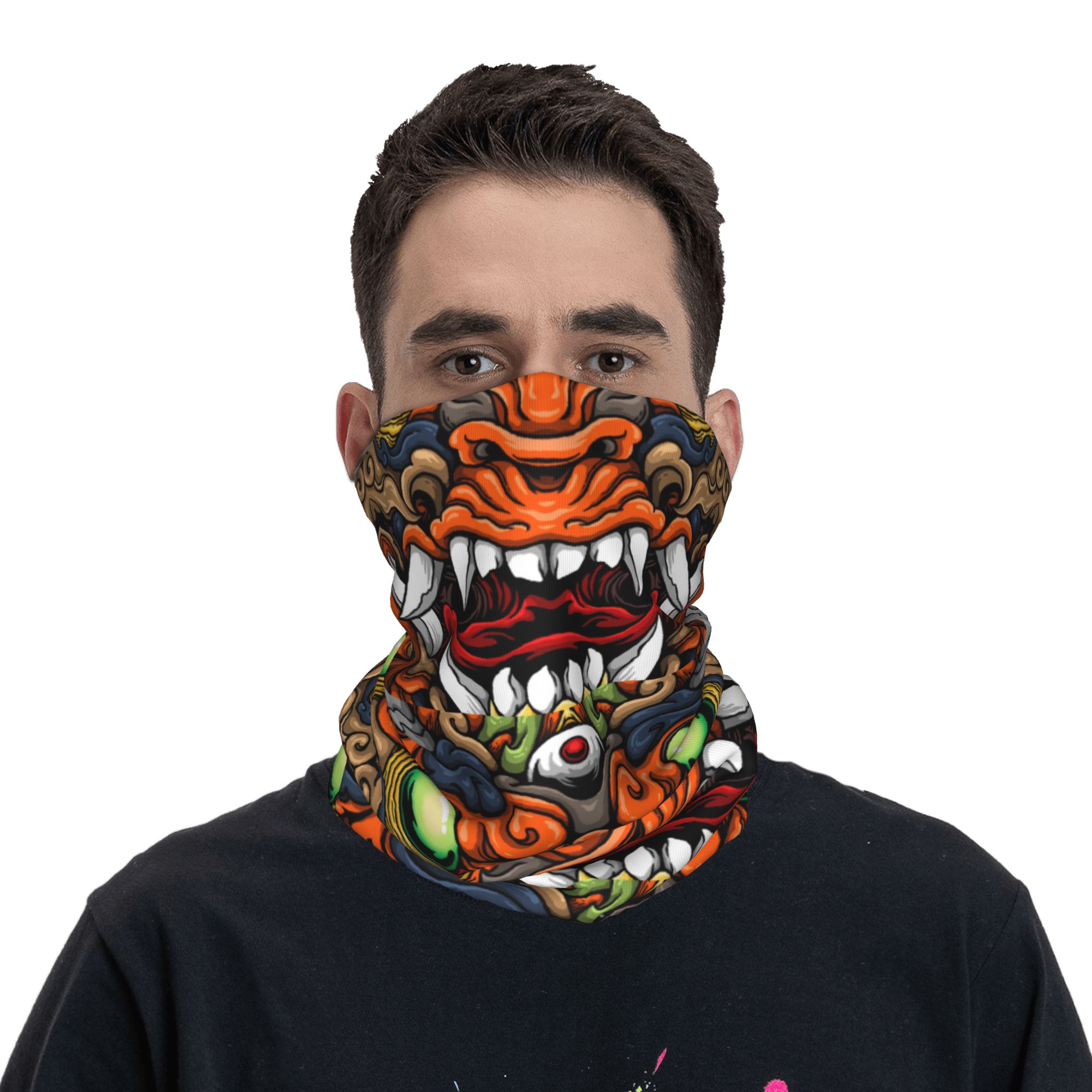 커스텀 사무라이 악마 오니 겨울 헤드밴드 넥 워머 여성 - Neck Gaiter Fleece 리뷰 및 가격