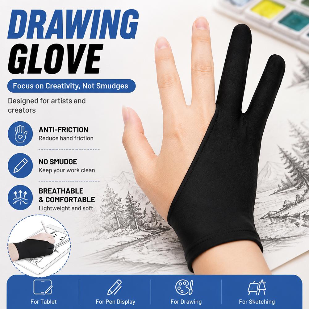 드로잉 장갑 안티 터치 스크린 아티스트 장갑 통기성 탄 - Touch Screen Gloves 리뷰 및 가격