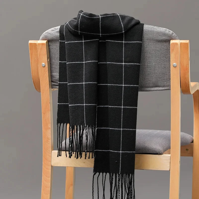 2024 새로운 겨울 남성 스카프 따뜻한 캐시미어 스카 - Wool Scarf Men 리뷰 및 가격